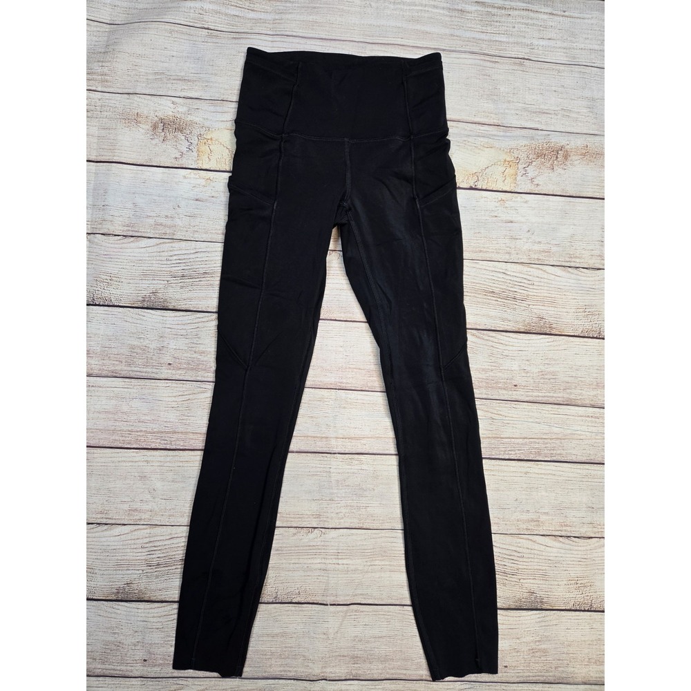 Lululemon Women's leggings Fast & Free 7/8 Length Size 0 Black Pockets